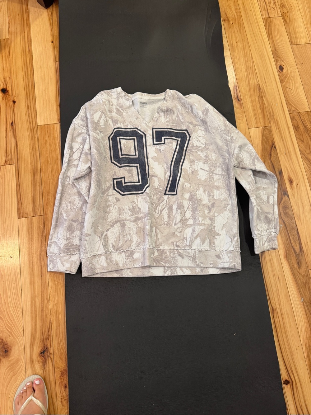 Hollister Gray Camouflage '97 Pullover Sweatshirt